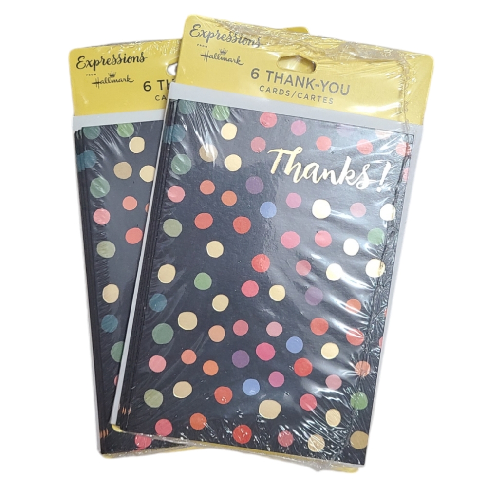 NWOT Hallmark expressions black cards 2 packs
